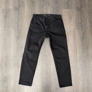 Old Navy Mens Size 34x32 Black Athletic Taper Built In Flex Denim Jeans Stretch